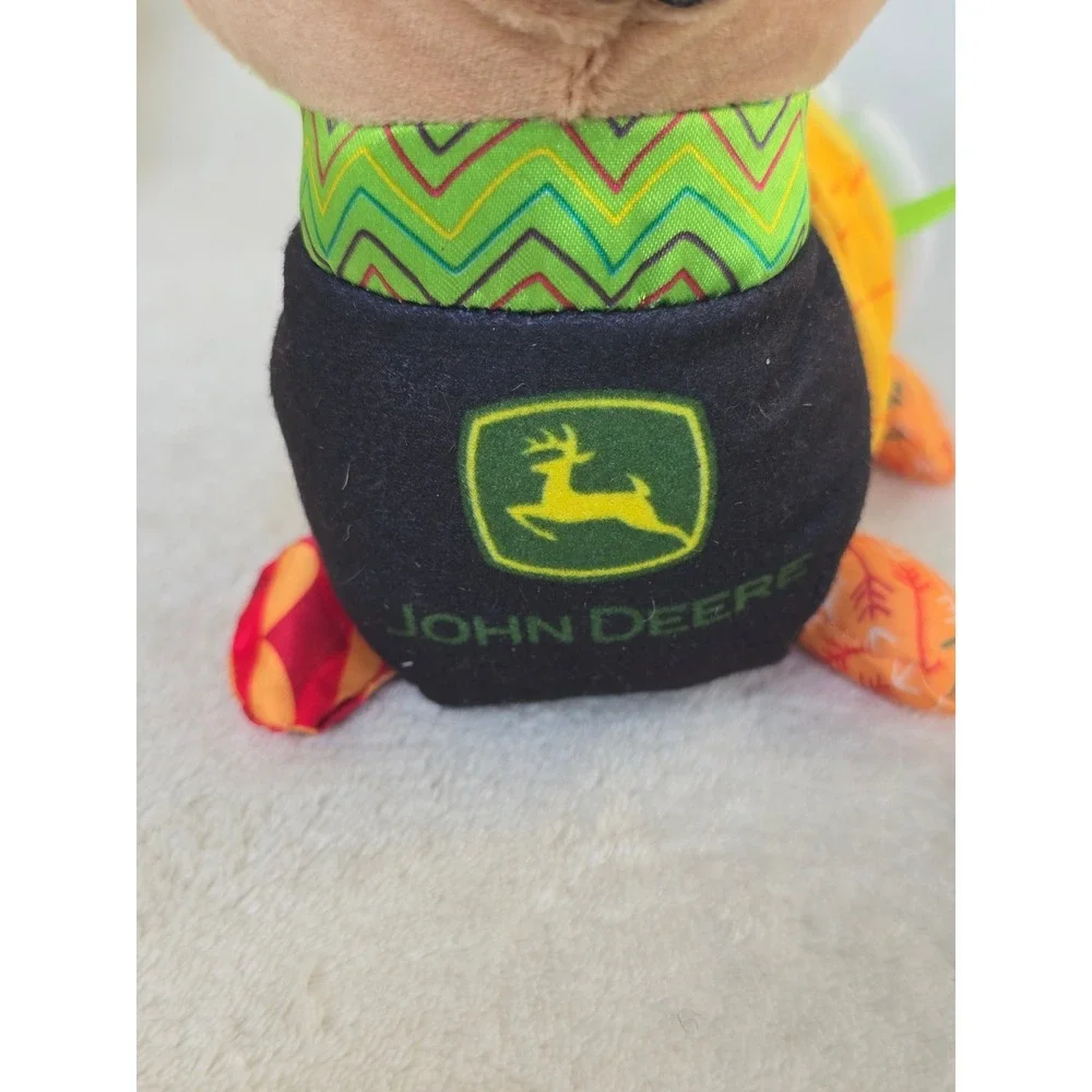 Lamaze John Deere Clip Go Baby Toy Plush Dog Crinkle Squeak Teether Sensory